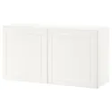 IKEA BESTÅ БЕСТО, стеллаж с дверьми, белый / Смевикен белый, 120x42x64 см 094.251.55 фото thumb №1
