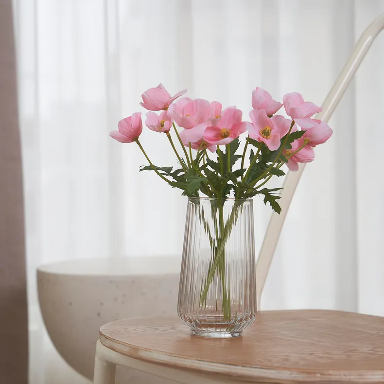 IKEA SMYCKA СМЮККА, штучна квітка, для приміщення/вулиці/Мак рожевий, 27 см 305.601.51 фото №3
