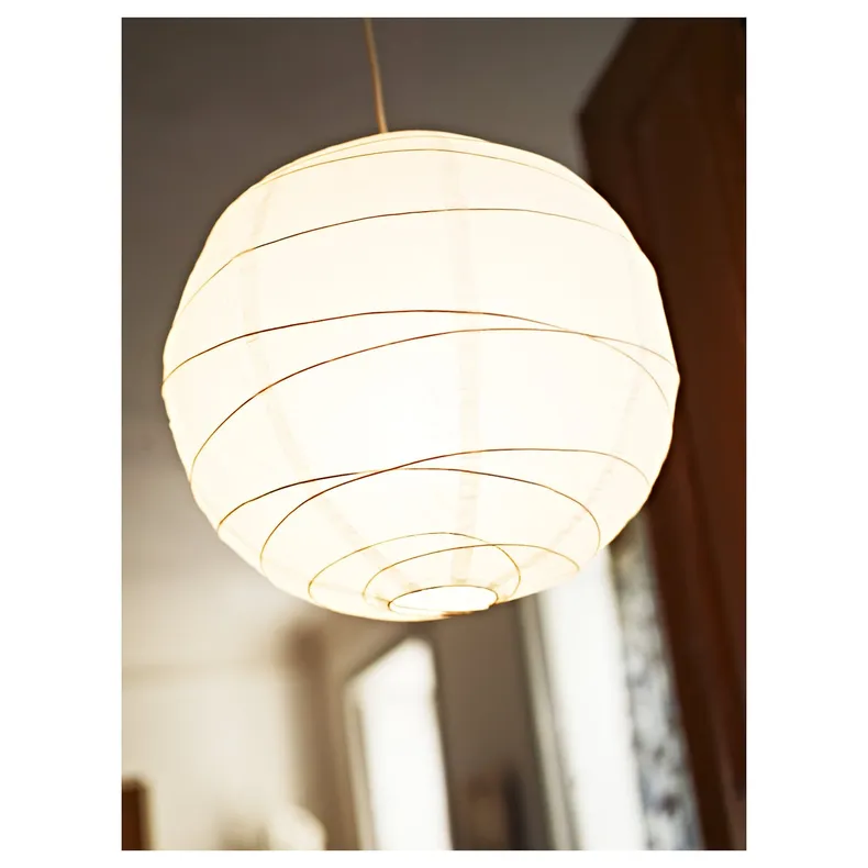 IKEA REGOLIT РЕГОЛІТ / HEMMA ХЕММА, підвісний світильник, білий, 45 см 194.440.83 фото №6