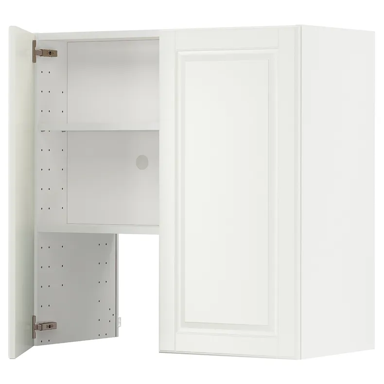 IKEA METOD МЕТОД, навесной шкаф д / вытяжки / полка / дверь, белый / бодбинские сливки, 80x80 см 495.043.39 фото №1