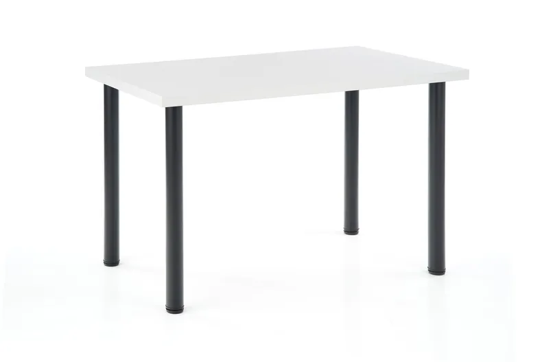Кухонный стол HALMAR MODEX 2 120x68 см цвет столешницы - белый, ножки - черные фото №1