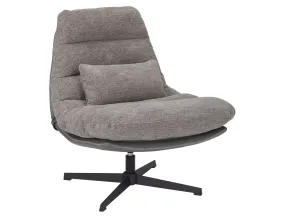 Крісло м'яке поворотне SIGNAL FELICIA RAVEN, тканина: сірий фото