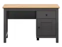 Письмовий стіл BRW Hesen, 120х60 см, графітовий/дуб артизан BIU1D1S-GF/DASN фото thumb №2