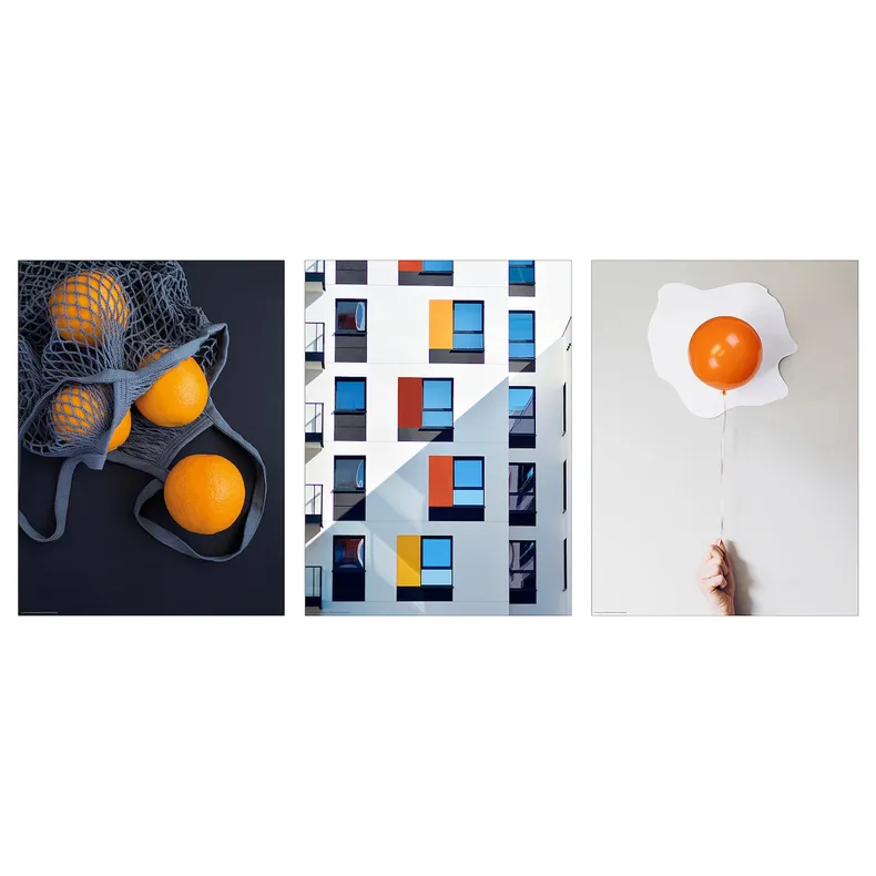 IKEA BILD БІЛЬД, постер, апельсини в сітці, 30x40 см 705.549.40 фото №1