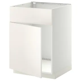 IKEA METOD МЕТОД, шкаф под мойку / дверь / фасад, белый / белый, 60x60 см 194.547.84 фото