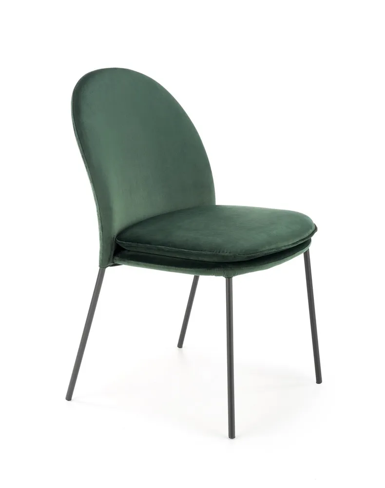 Кухонний стілець HALMAR K443 темно-зелений фото №1