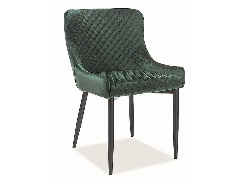 Кухонний стілець SIGNAL COLIN B Velvet, Bluvel 78 - зелений фото №1