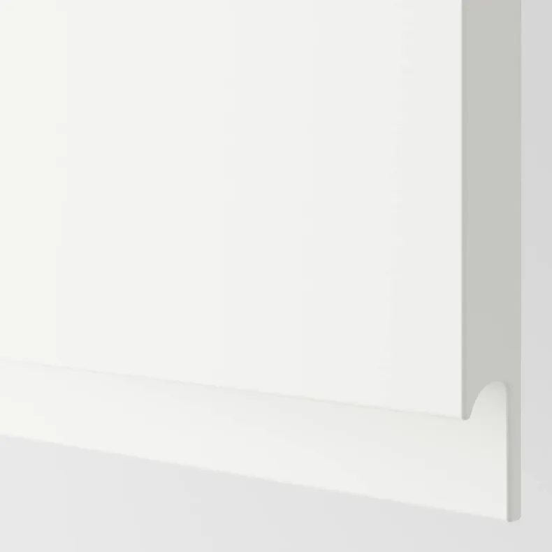 IKEA METOD МЕТОД, выс шкаф д / СВЧ / 2 дверцы / полки, белый / Воксторп матовый белый, 60x60x240 см 994.586.36 фото №2