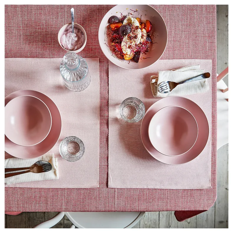 IKEA SVARTSENAP СВАРТСЕНАП, скатертина, рожевий і червоний, 145x240 см 505.459.37 фото №2