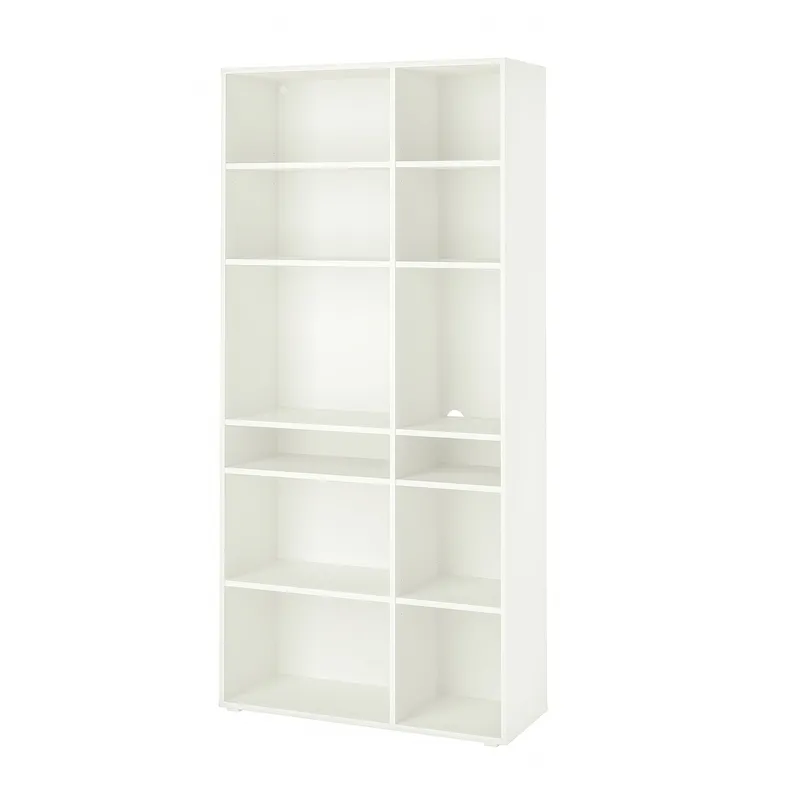 IKEA VIHALS ВИХАЛС, стеллаж с 10 полками, белый, 95x37x200 см 704.832.74 фото №1