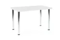 Кухонний стіл HALMAR MODEX 120x68 см колір стільниці - білий, ніжки - хром фото thumb №1