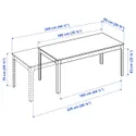 IKEA EKEDALEN ЕКЕДАЛЕН / LIDÅS ЛІДОС, стіл+6 стільців, темно-коричневий/чорний чорний, 180/240 см 995.707.32 фото thumb №6