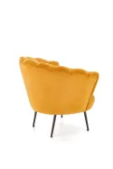 М'яке крісло HALMAR AMORINITO 2 гірчичний/золотий фото thumb №4