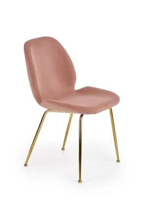 Кухонный стул HALMAR K381 розовый/золотой фото