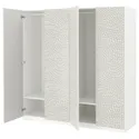 IKEA PAX ПАКС / MISTUDDEN МІСТУДДЕН, гардероб, комбінація, білий/сірий візерунок, 200x60x201 см 095.229.72 фото thumb №1