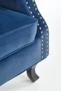 Кресло мягкое HALMAR TITAN темно-синее фото thumb №5