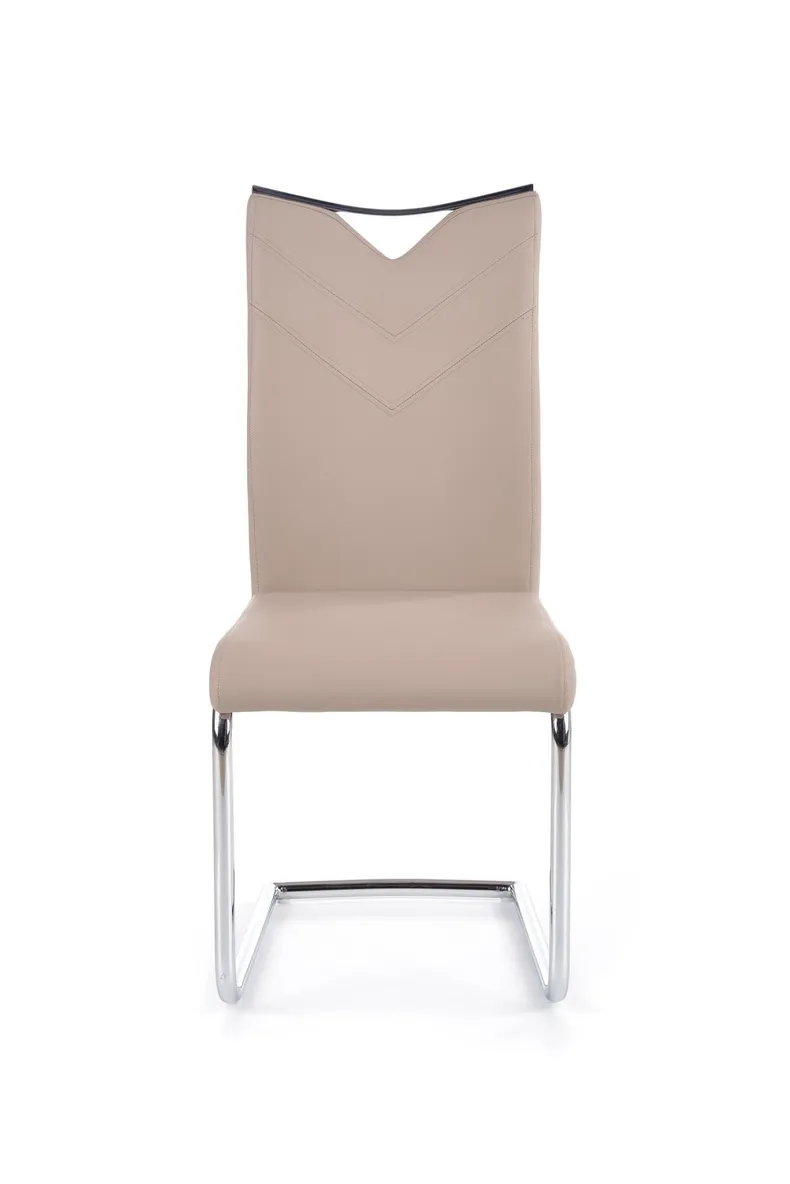 Кухонний стілець HALMAR K224 капучино, хром фото №5