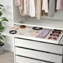 IKEA KOMPLEMENT КОМПЛЕМЕНТ, килимок для шухляди, світло-сірий з малюнком, 90x53 см 504.653.89 фото thumb №2