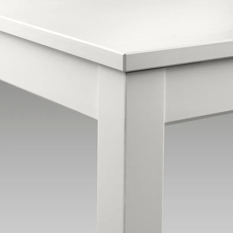 IKEA LANEBERG ЛАНЕБЕРГ / EKEDALEN ЭКЕДАЛЕН, стол и 6 стульев, белый белый / светло-серый, 130 / 190x80 см 094.827.06 фото №3
