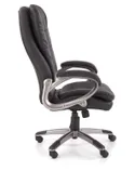 Крісло комп'ютерне офісне обертове HALMAR PRESTON чорний, екошкіра фото thumb №2