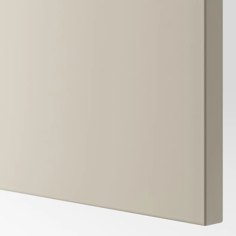 IKEA BESTÅ БЕСТО, комбинация для ТВ / стеклянные дверцы, Шпон дуба, окрашенный в белый цвет Прозрачное стекло Lappviken / Sindvik, 360x42x240 см 194.768.23 фото №3