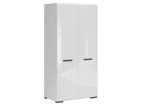 BRW Двухдверный шкаф Ассен 100 см белый глянец, белый/глянцевый белый SZF2D/20/10-BI/BIP фото