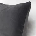 IKEA SANELA САНЕЛА, чохол на подушку, темно-сірий, 50x50 см 804.717.32 фото thumb №3