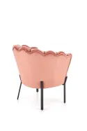 Мягкое кресло HALMAR ANGELO розовый/черный фото thumb №11
