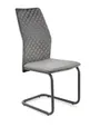 Кухонний стілець оксамитовий HALMAR K444 Velvet,  сірий фото