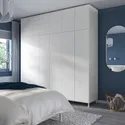 IKEA PLATSA ПЛАТСА, гардероб с 12 дверями, белый / фонен белый, 240x57x251 см 394.249.51 фото thumb №2