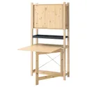 IKEA IVAR ИВАР, 1секция / складной стол / раздвиж дверь, сосна / войлок, 89x30x179 см 195.080.89 фото thumb №1