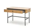 Письмовий стіл HALMAR SMART b-1 117x58 см, дуб натуральний/чорний фото thumb №6