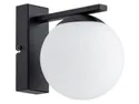 BRW Настінний світильник Stella сталь-скло біло-чорний 088886 фото thumb №1