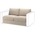 IKEA VIMLE ВИМЛЕ, 2-местная секция, Бежевый с холмом 594.343.17 фото thumb №1