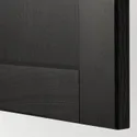 IKEA METOD МЕТОД, шафа навісна, горизонтальна, чорний / Лерхіттан, пофарбований у чорний колір, 60x40 см 393.917.38 фото thumb №2