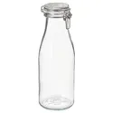 IKEA KORKEN КОРКЕН, банка с крышкой, в форме бутылки, прозрачное стекло, 1.4 l 505.413.74 фото thumb №1