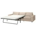 IKEA VIMLE ВІМЛЕ, 3-місний диван-ліжко, з широкими підлокітниками / ХАЛЛАРП бежевий 495.370.90 фото thumb №1