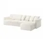 IKEA GRÖNLID ГРЕНЛІД, 4-місний диван із кушеткою, ІНСЕРОС білий 894.071.43 фото