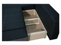 BRW Кутовий розкладний диван Odete з ящиком для зберігання чорний, Савана 14 NA-ODETE-REC.2DL-FMIX70-G2-SAWANA_14/SOFT_20 фото thumb №6