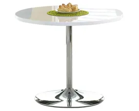 Круглий кухонний стіл HALMAR OMAR 90x90 см білий фото