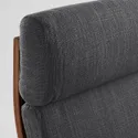 IKEA POÄNG ПОЕНГ, крісло, коричневий / ХІЛЛАРЕД антрацит 091.977.85 фото thumb №4