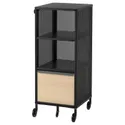 IKEA BEKANT БЕКАНТ, модуль на колесах, сетка чёрная, 41x101 см 292.825.32 фото thumb №1