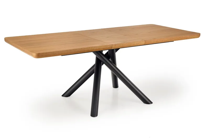 Кухонний стіл розкладний HALMAR DERRICK 160-200x90 см натуральний дуб/чорний фото №14