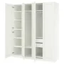 IKEA PAX ПАКС / GULLABERG ГУЛЛАБЕРГ, гардероб, комбинация, белый/белый, 200x60x236 см 495.637.53 фото