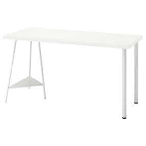 IKEA LAGKAPTEN ЛАГКАПТЕН / TILLSLAG ТИЛЛЬСЛАГ, письменный стол, белый, 140x60 см 394.171.87 фото