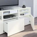 IKEA BESTÅ БЕСТО, комбінація шаф для тв / скляні дверц, білий / ХАНВІКЕН білий прозоре скло, 180x42x192 см 494.103.69 фото thumb №6