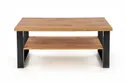 Журнальный столик деревянный HALMAR VENOM U, 120x60 см, цвет: дуб вотан/черный фото thumb №1