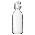 IKEA KORKEN КОРКЕН, бутылка с пробкой, прозрачное стекло, 0.5 л 203.224.72 фото thumb №1