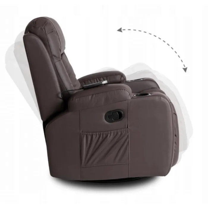 Масажне крісло MEBEL ELITE BOX, екошкіра: темно-коричневий фото №11