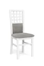 Кухонний стілець HALMAR GERARD3 білий/сірий фото